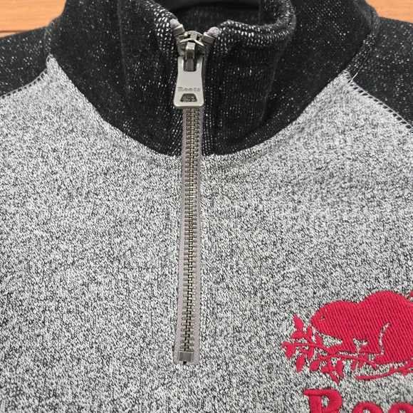 Roots Cabin 1/4 zip up Sweatshirt Mens size Xsmall - Picture 4 of 11